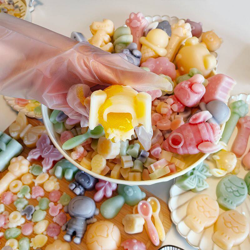 爆浆夹心口香糖学生果酱多多网红声控解压爆款多口味琥珀糖