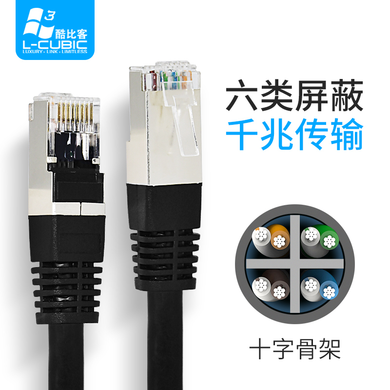 酷比客cat6千兆纯铜0.5-50米网线