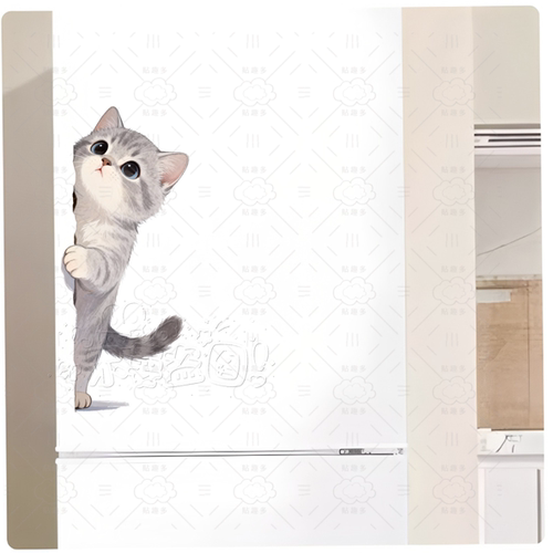 卡通家居萌宠可爱猫咪门窗贴画