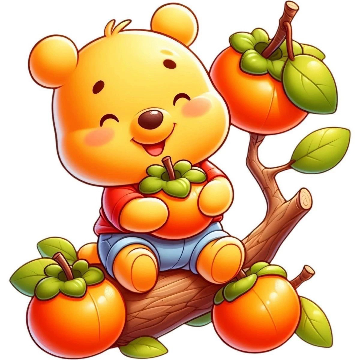 可爱小熊维尼贴纸海报防水贴画客厅卧室门窗装饰贴冰箱门贴车身贴