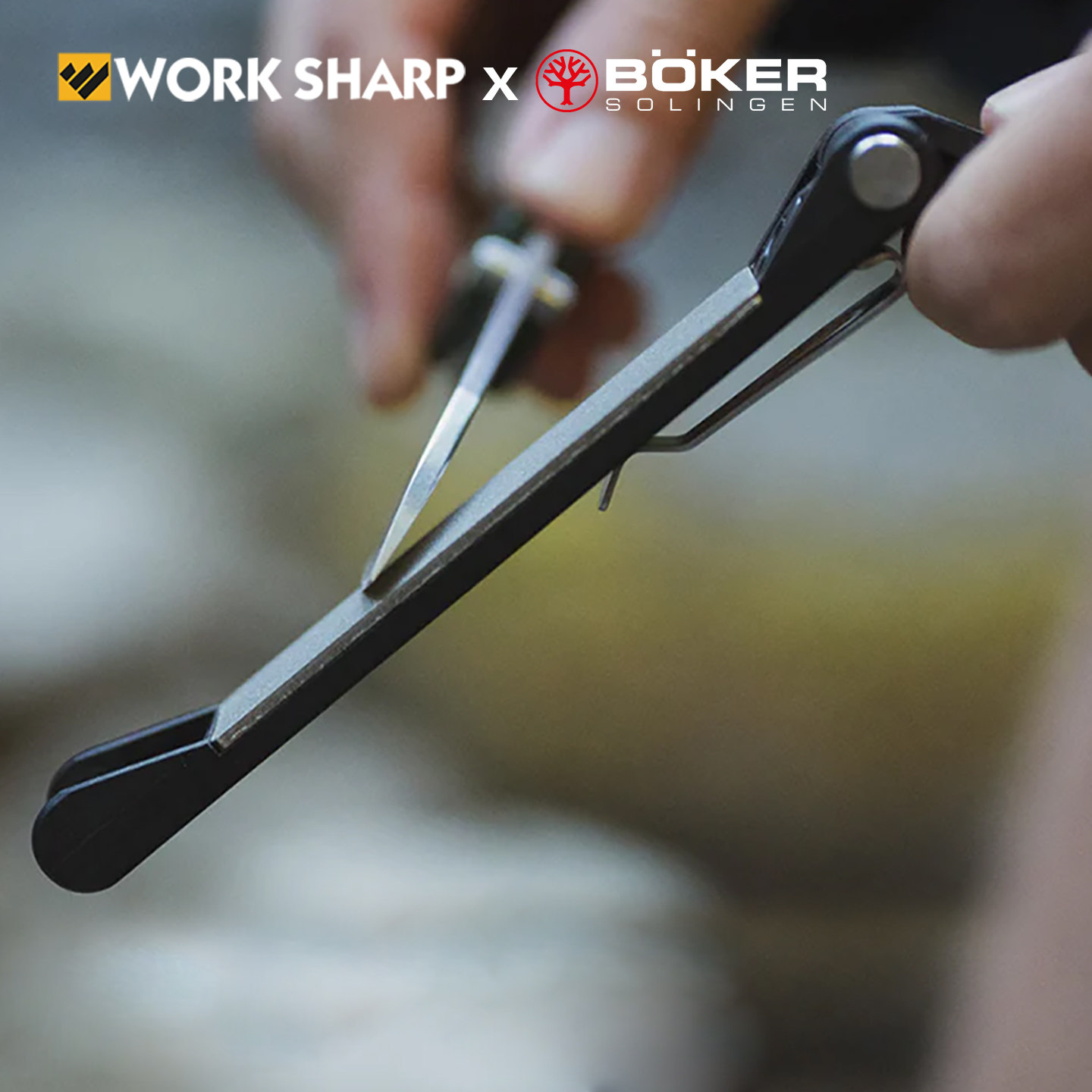 worksharp&Boker户外随身便携折叠磨刀器刀剑斧子手动定角磨刀石