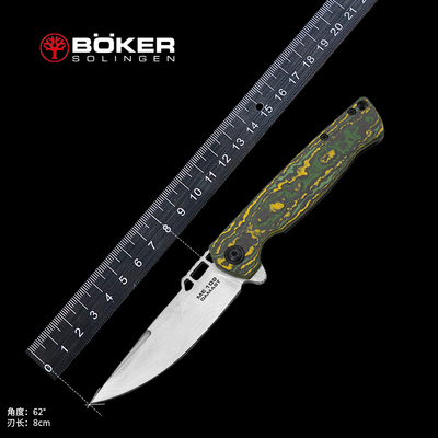 德国进口博克boker限量大马士革花纹钢折叠刀随身便携锋利口袋刀