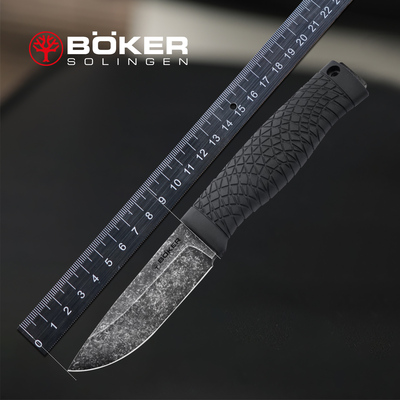 德国进口boker博克户外随身便携小直刀野外探险工具刀野马Bronco