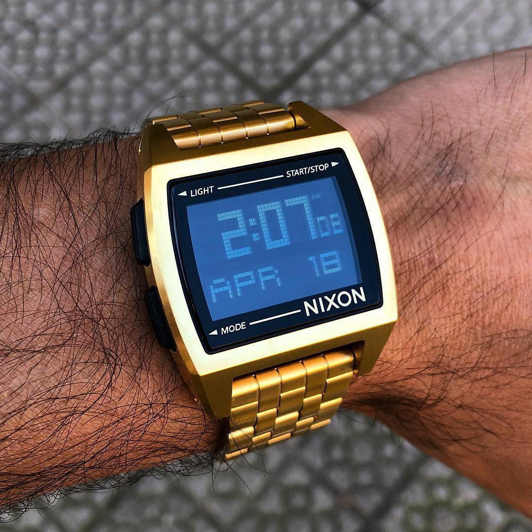nixon base 尼克松手表男女方形数显钢带小清新石英腕表 a1107502