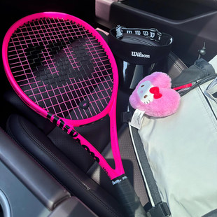 代购威尔胜Wilson Clash 100L V2碳纤维粉色礼物舒适护臂女网球拍