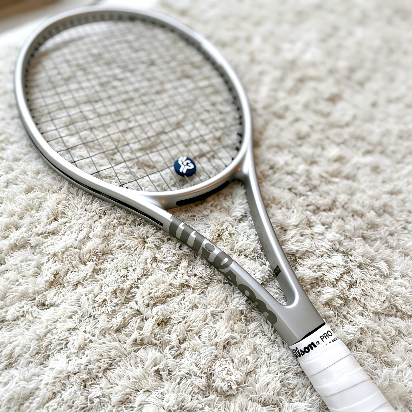 代购WILSON PRO STAFF威尔胜银色专业比赛训练男女定制碳素网球拍