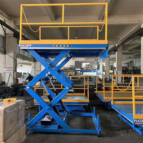 电动液压升降平台固定剪叉升降机装卸货平台货物提升机固定卸猪台