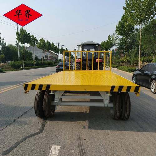 机场码头港口物资行李搬运车厂区物料周转平板运输车农用工具拖车