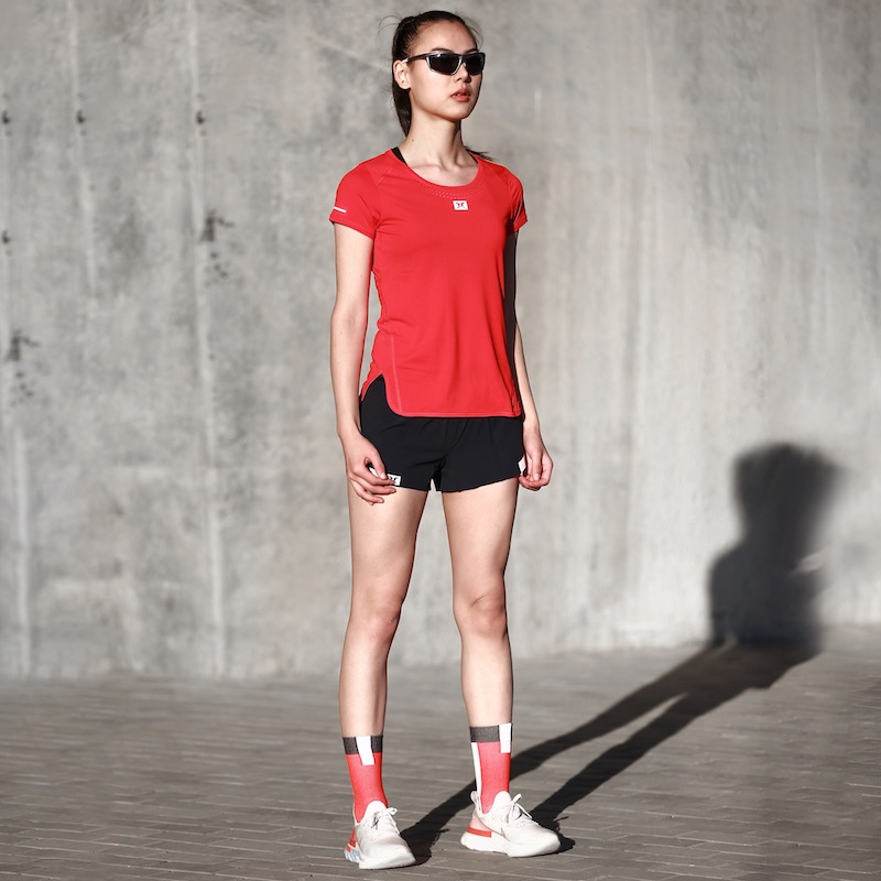 身体智慧跑步短袖T恤马拉松速干