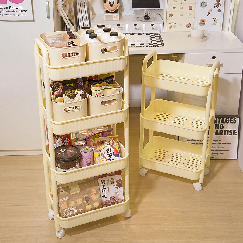 出租屋分层收纳奶油色高颜值