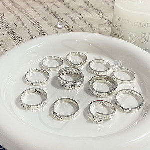 手工diy999足银戒指定制