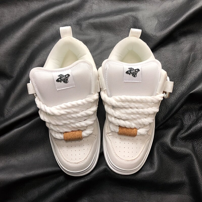 白色加厚面包鞋大码小白鞋