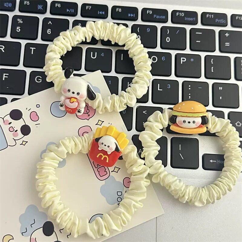 卡通可爱麦当劳打工帕恰狗发绳