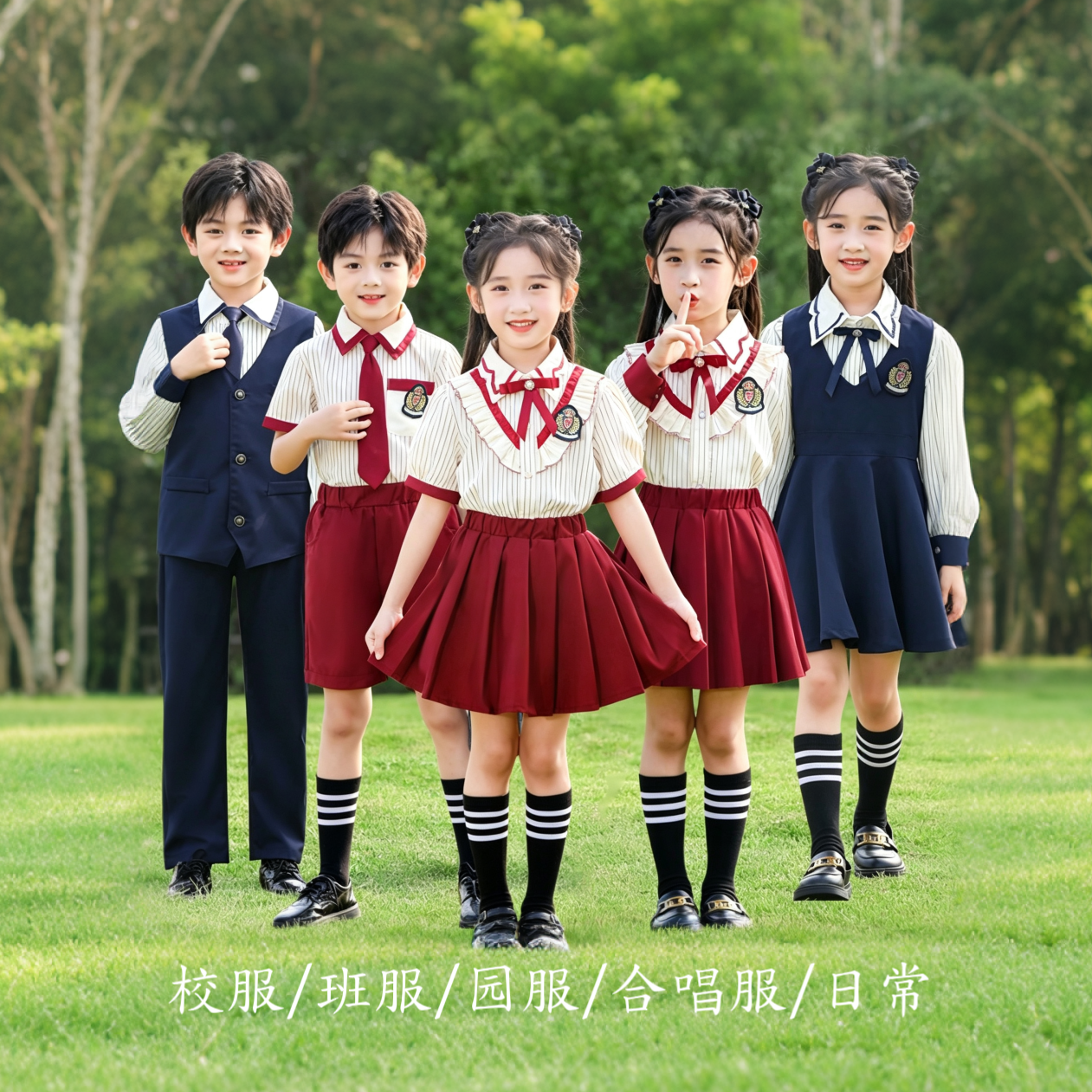 六一儿童表演出服舞蹈服潮服诗歌朗诵小学生班服夏毕业照大合唱服