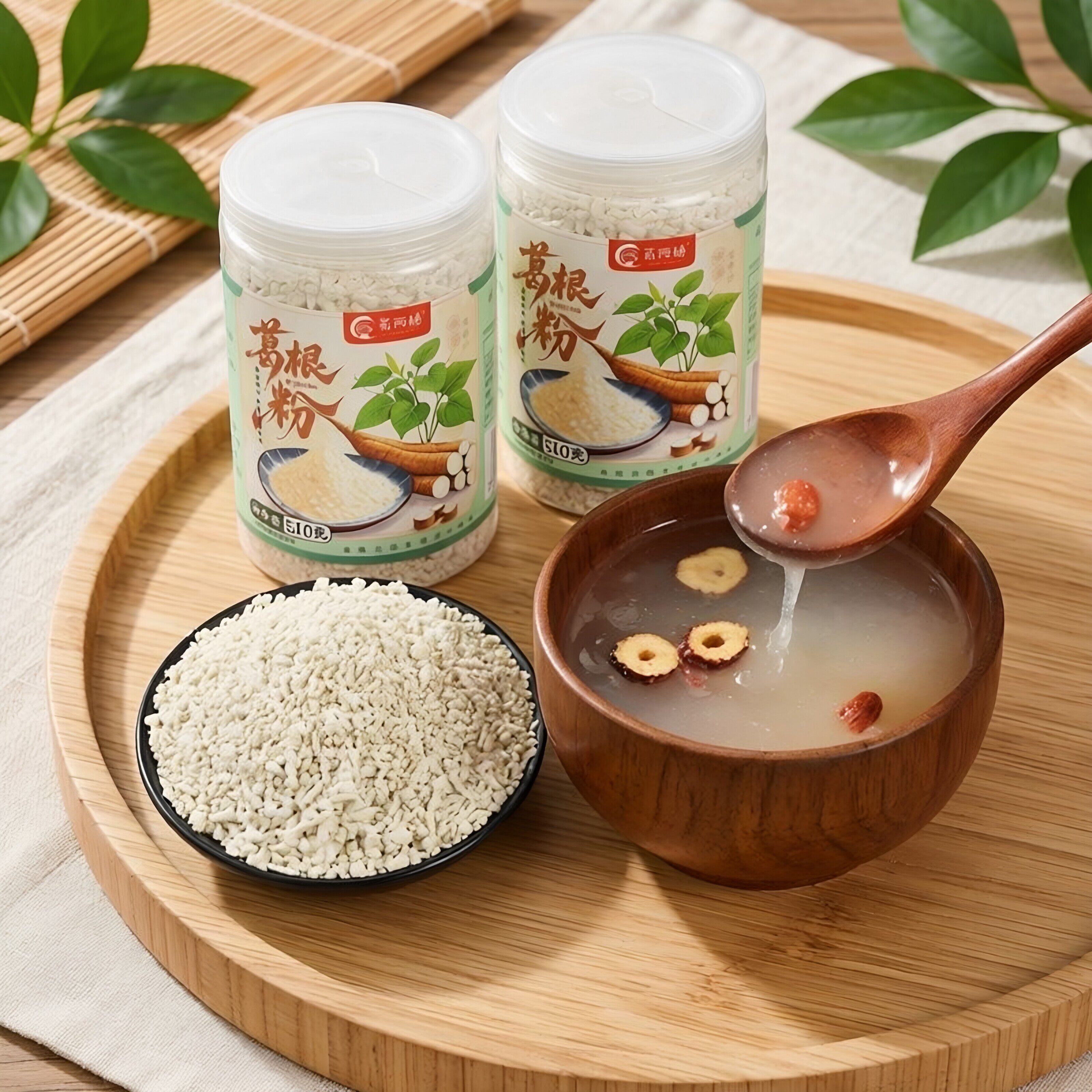 正宗葛根粉纯正葛粉冲泡饱腹代餐粉510g罐装天然野生葛根制粉