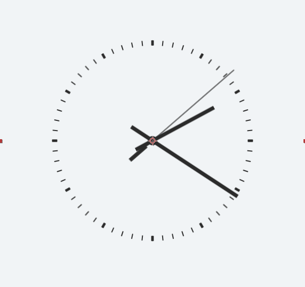 6种走动的钟表动画时针分针钟面都能换