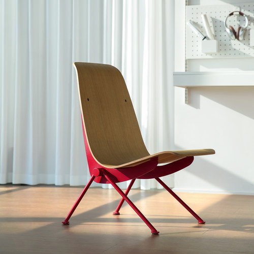 号角屋北欧设计师客厅休闲实木椅