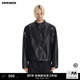 2025年新款 皮衣外套男女同款 pu皮夹克秋季 IMXS立领机车服短款