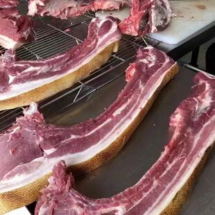 山猪二代山猪跑山猪农家排骨腩原生态跑山猪儿时味道五花山猪肉