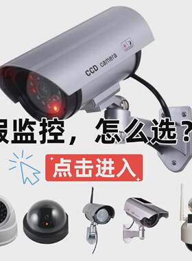 假监控器仿真摄像头假摄影头门口太阳能防贼监控灯带语音声音报警