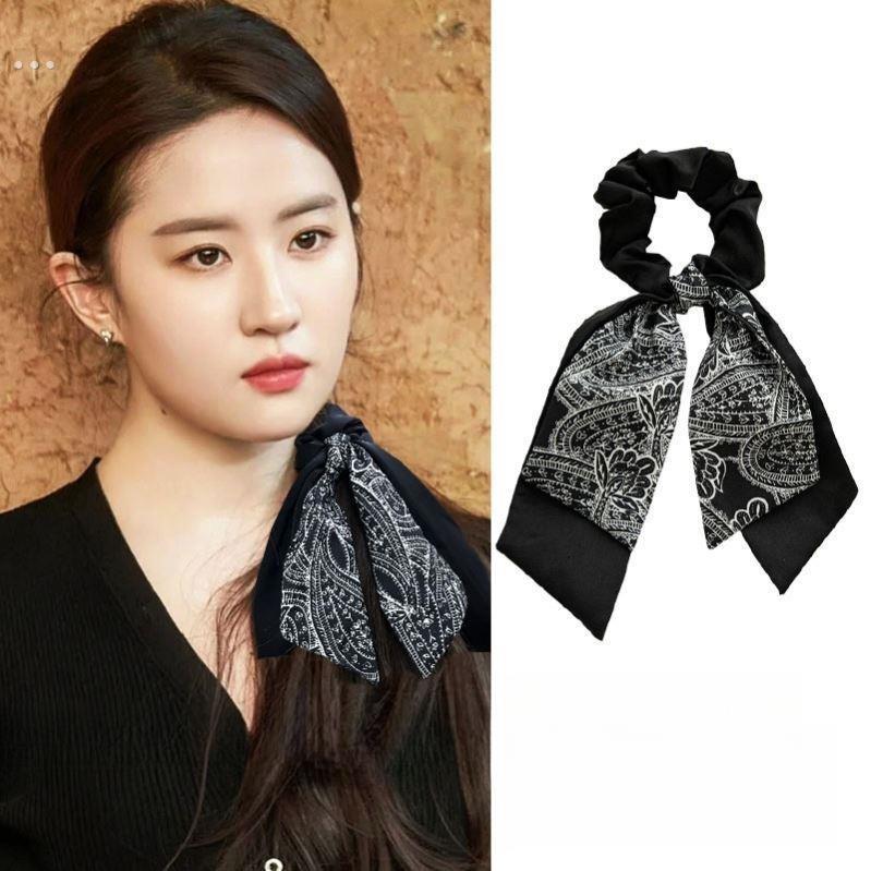 刘亦菲徐红豆同款领带夏季领带2023新款覆古法式高端飘带领带