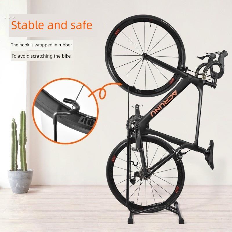 公路自行车停放架室内l型垂直展示架自行车悬挂固定修理架自行车