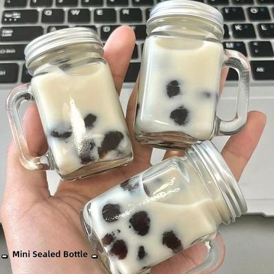 迷你玻璃密封瓶咖啡浓缩液瓶小玻璃瓶果酱瓶分装小样