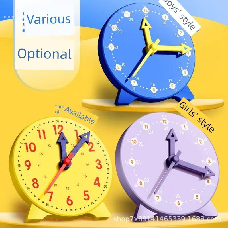 钟表模型一年级小学生时钟教具教学儿童蒙氏认识时间数学教具学具