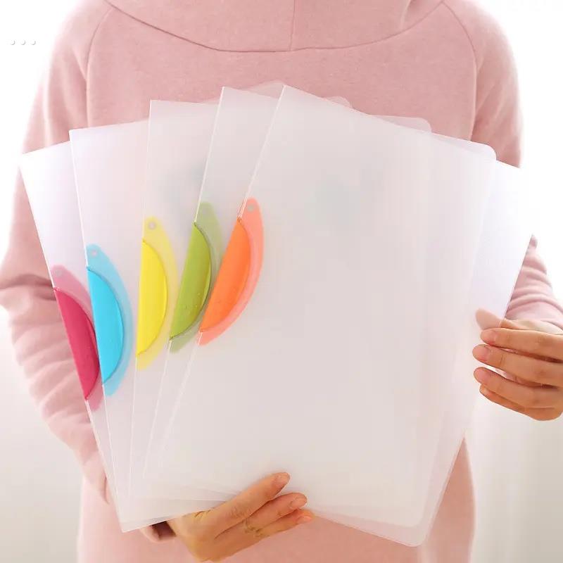 B5短杆可旋转文件夹透明小学生朗读稿B5文件夹收纳A4横向文件夹A5