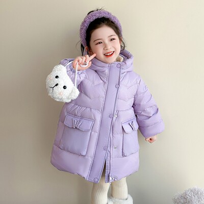 女童羽绒服冬2025新款