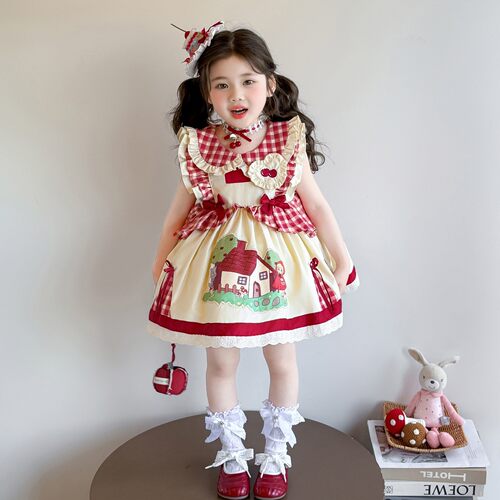 女童甜美洛丽塔公主裙2026夏季新款女宝宝洋气生日礼服Lolita裙子