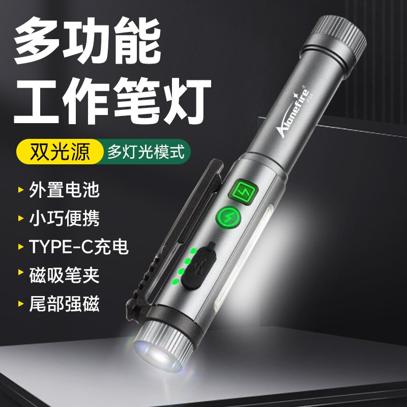 工作灯磁吸式led充电超亮强光台灯机床汽修维修修车灯家用筒