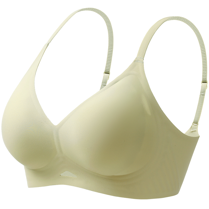 【夏季新品】女人心内衣女夏季薄款一片式无痕舒适小清新果冻内衣
