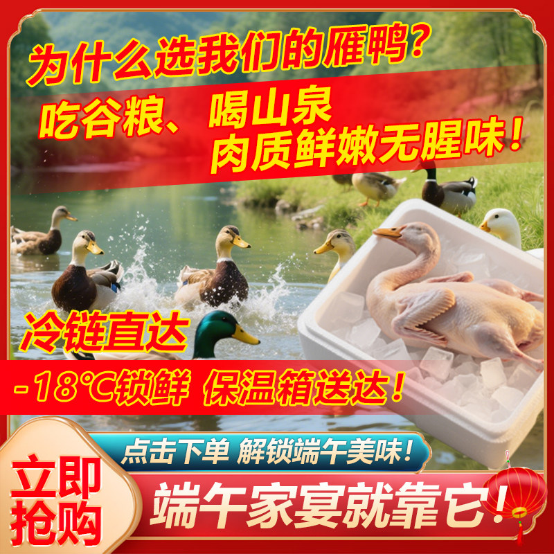 元旦节农家养雁鸭整只全鸭非麻鸭现杀冷链速送炖汤料包冷链直达,水产肉类/新鲜蔬果/熟食,鸭肉/鸭肉制品,淘宝优惠券,粉丝福利购,淘宝优惠卷