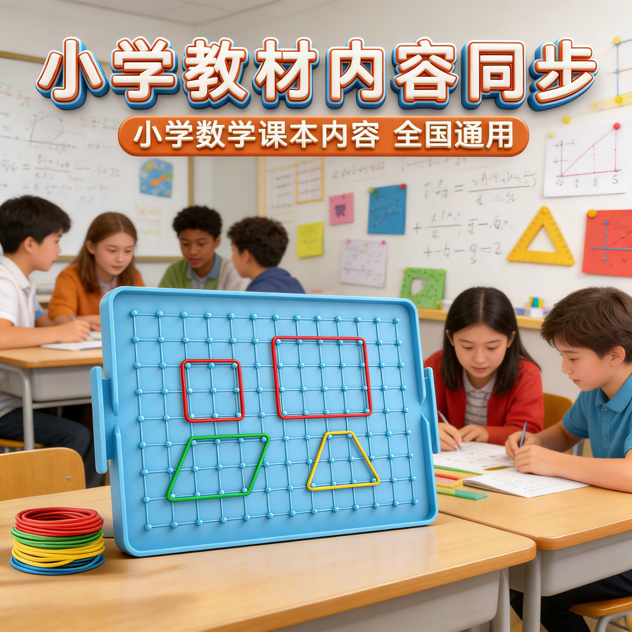 一年级钉子板数学教具几何图形认知七巧板几何片组合套装小学生用几何数学启蒙课堂教学用品全国通用教学模型,文具电教/文化用品/商务用品,教学标本/模型,淘宝优惠券,粉丝福利购,淘宝优惠卷