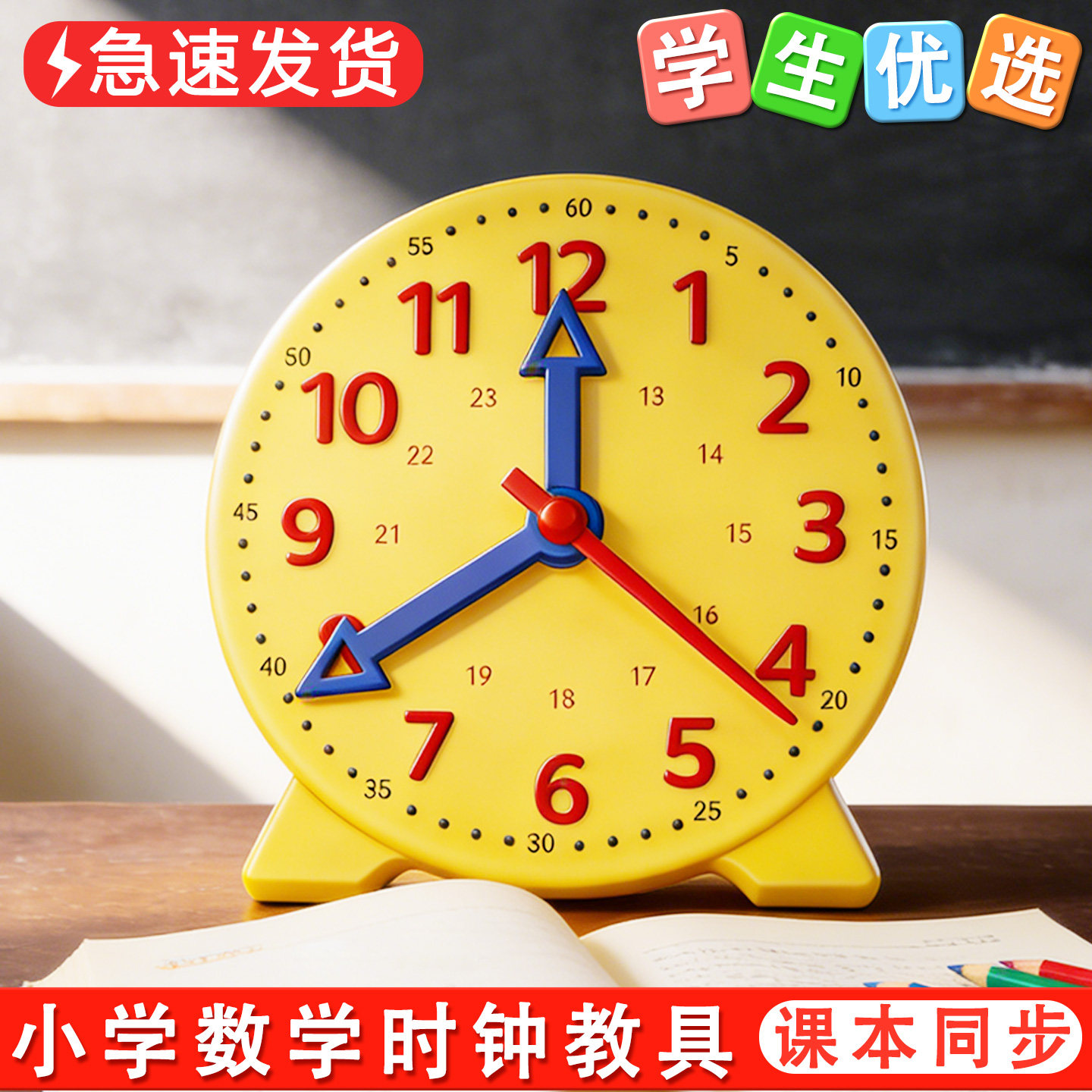 小学三针时钟模型24时计时法