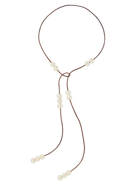 复古文艺项链珍珠毛衣链女轻奢