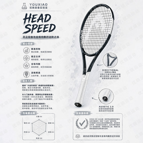 HEAD新款SPEED网球拍赠躺赢套餐