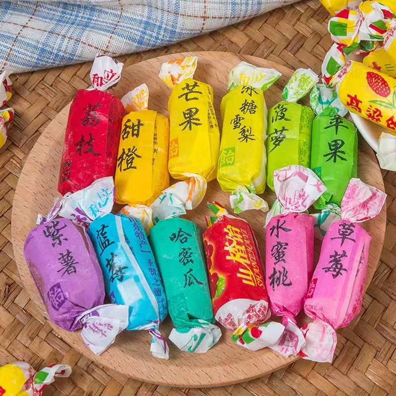 高粱饴软糖散装糖果山东特产怀旧Q弹拉丝混合果味喜糖年货批发