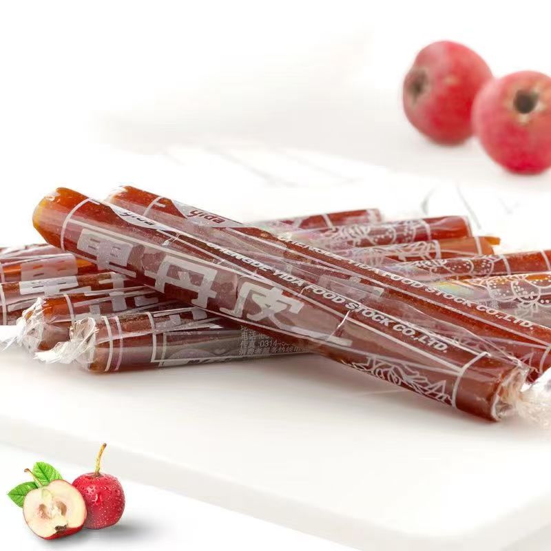 山楂老式开胃卷京卷山楂糕果丹皮休闲夏日零食酸甜独立包装蜜饯