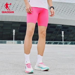 乔丹五分裤跑步半弹裤裤子针织短裤男2025夏季新款运动训练紧身裤