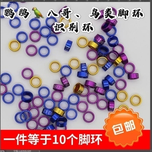 鸽子肉鸽信鸽脚环活扣鸟用记号环识别环超轻脚圈标签公母记号环