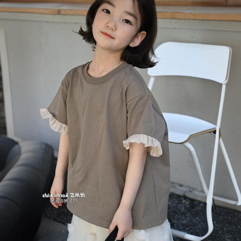甜美女童加棉短袖T恤2026新款