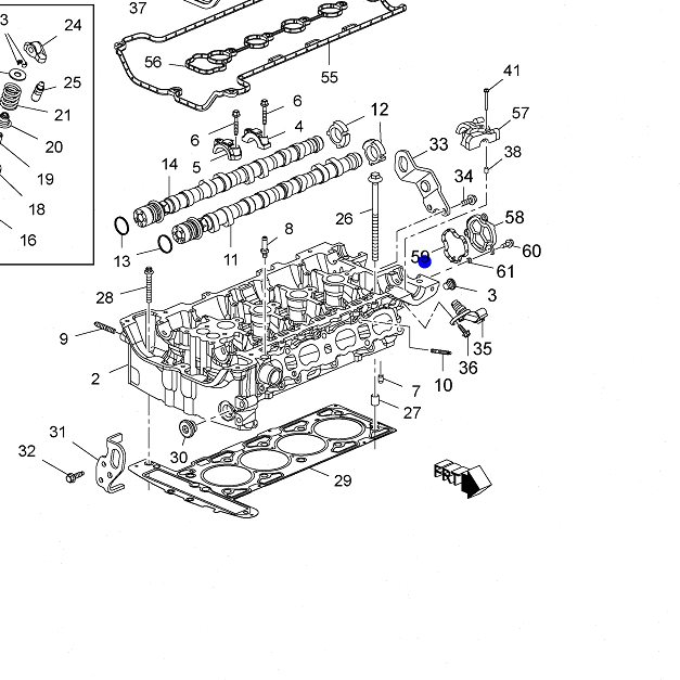适用于新君威新君越2.0t气缸盖密封圈新gl8s2.4凸轮轴后盖板垫o型