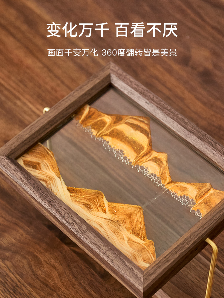 简约现代高档沙漏流沙画摆件玄关酒柜电视柜家居装饰品送乔迁礼物图片