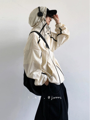 户外连帽防晒服皮肤衣