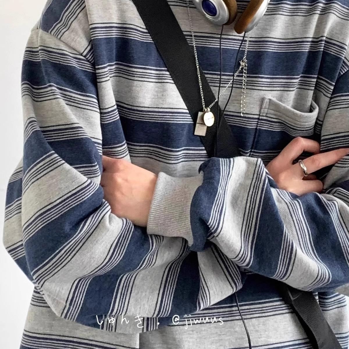 秋装搭配一整套海魂衫卫衣