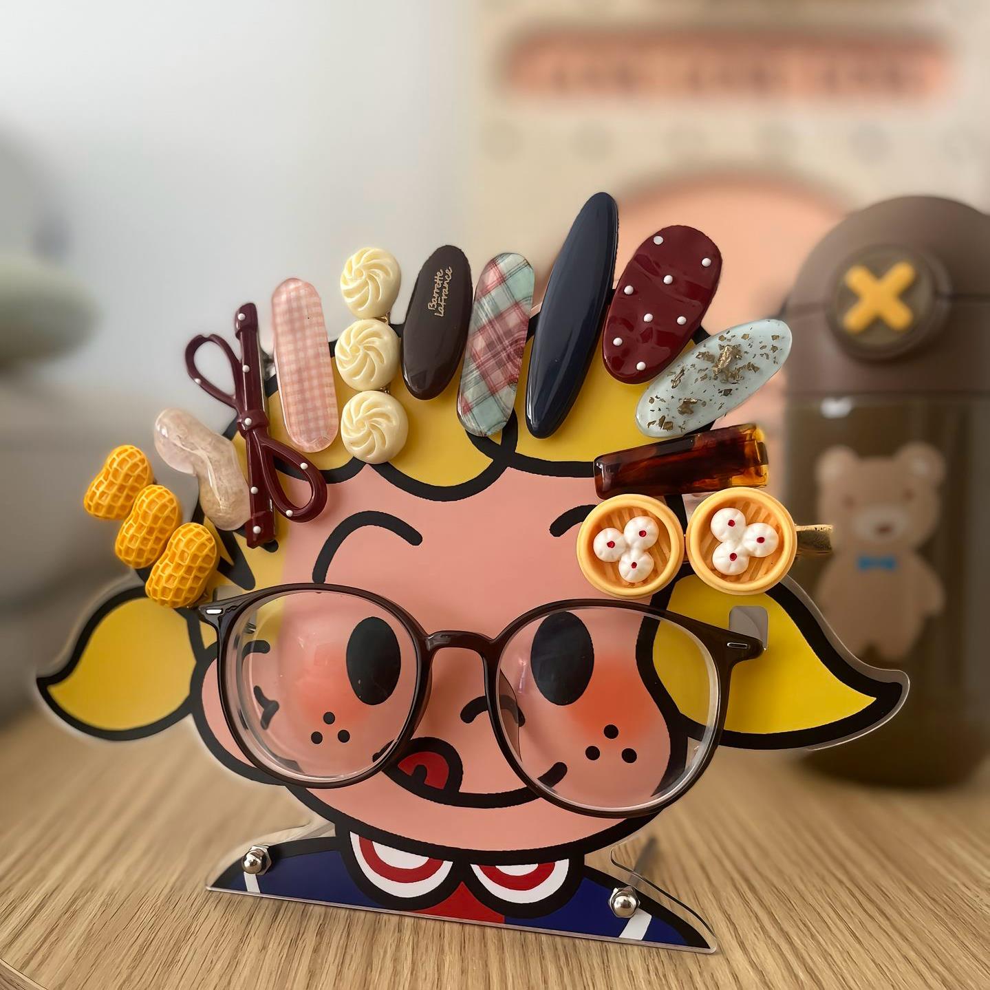 收纳架卡通小女孩眼睛饰