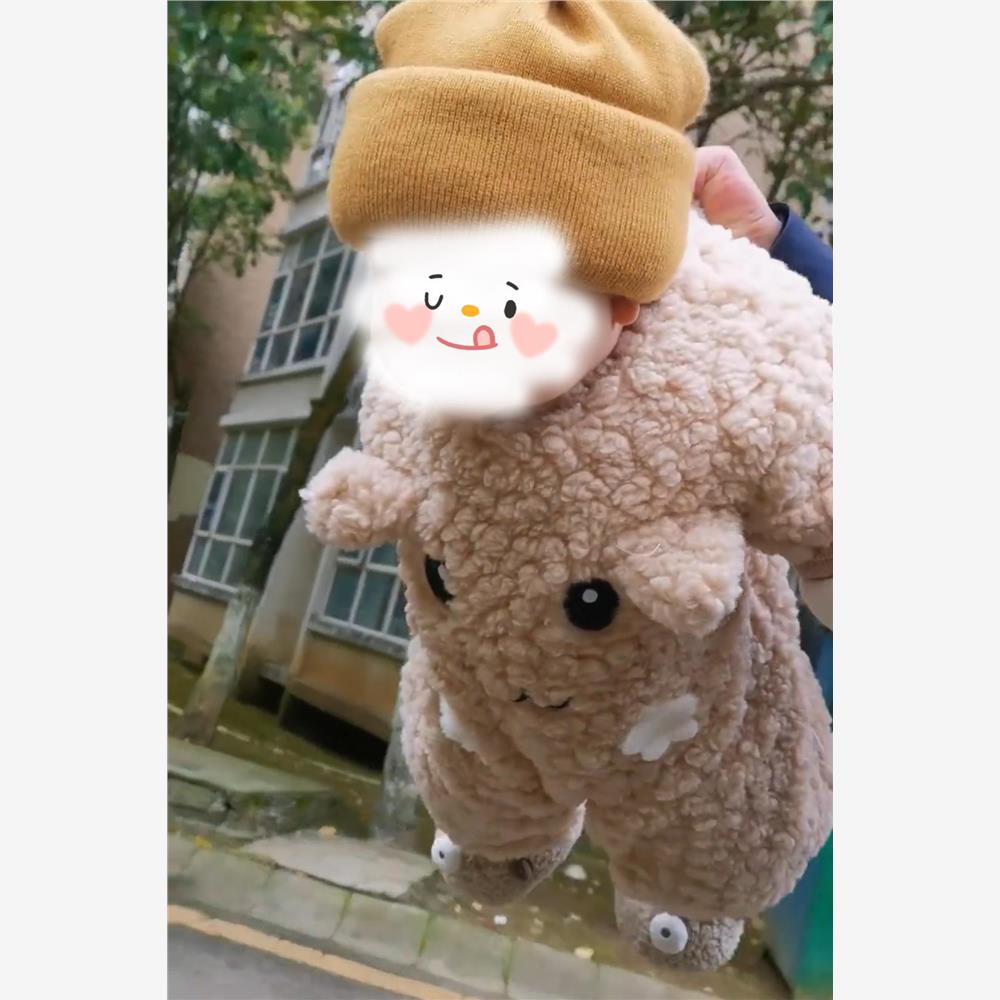 耳朵连体衣宝宝秋冬保暖