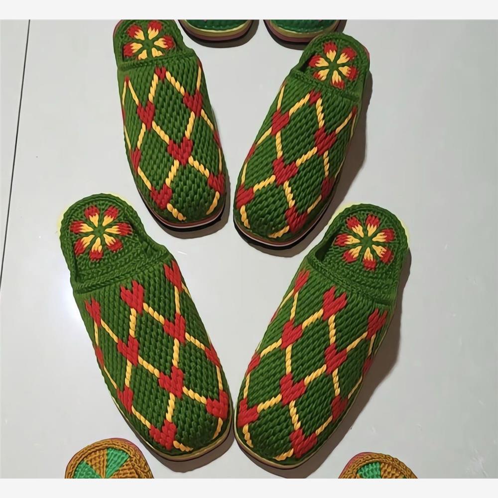 DIY材料包手工毛线拖鞋冬